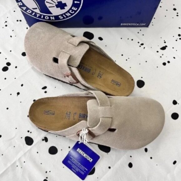 Birkenstock Boston Suede Leather - Taupe Women - Picture 5 of 6